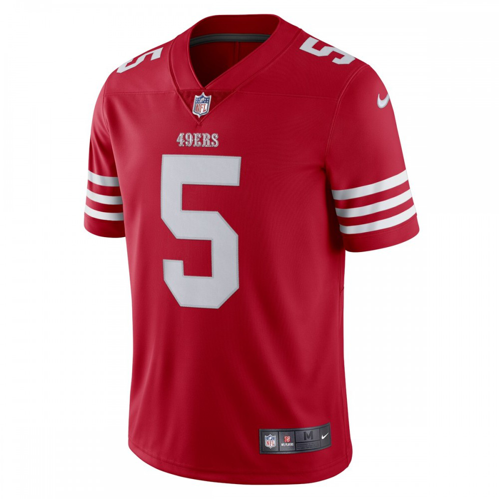Trey Lance San Francisco 49ers Nike Vapor Limited Jersey - Scarlet-GridironStore